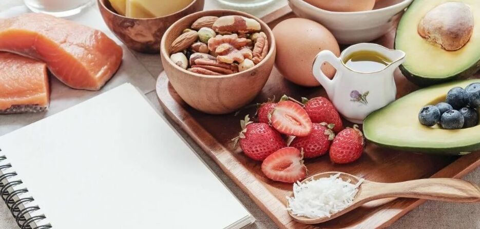 Keto diētas ēdienkarte